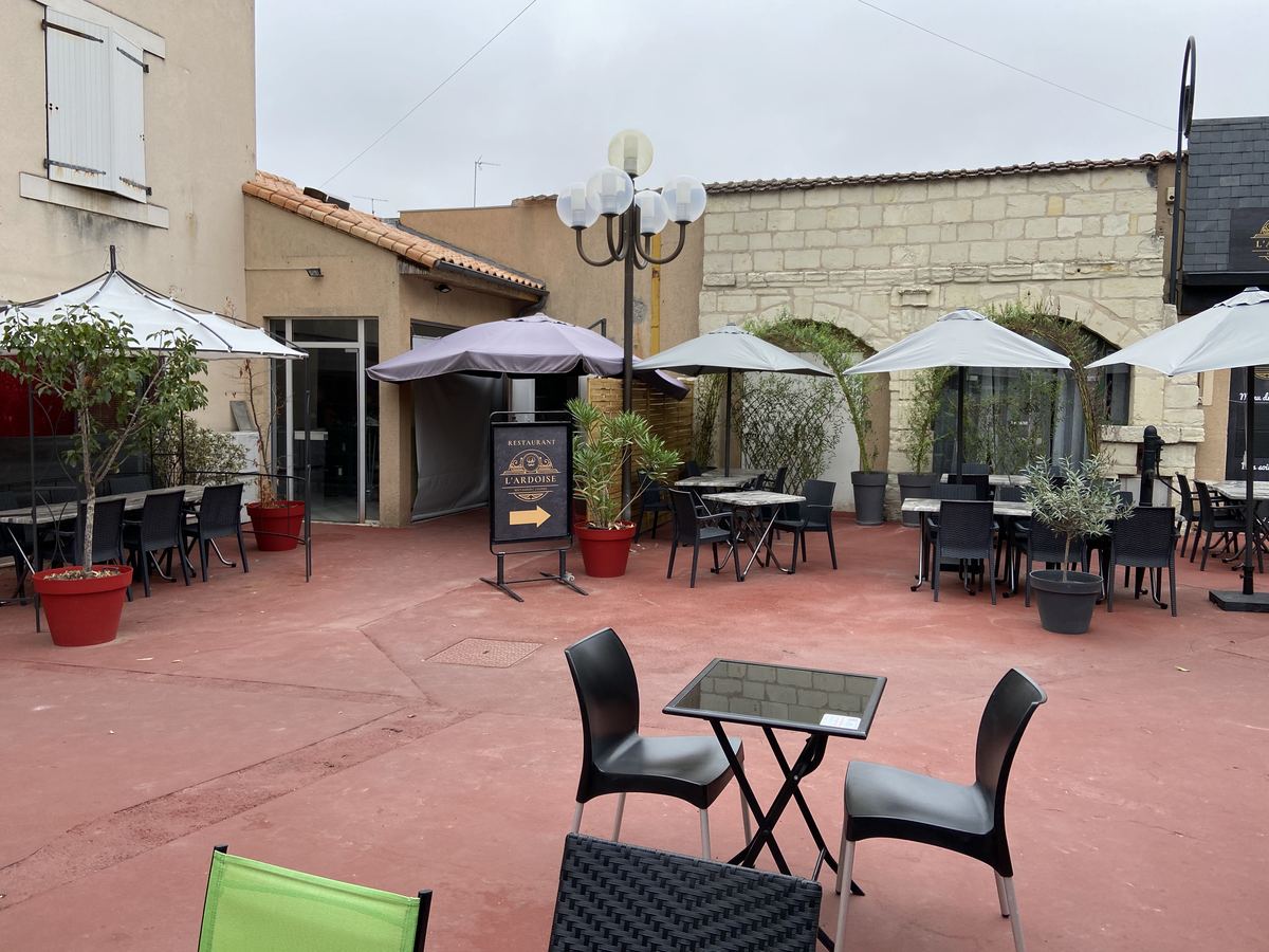 Terrasse du restaurant L'Ardoise